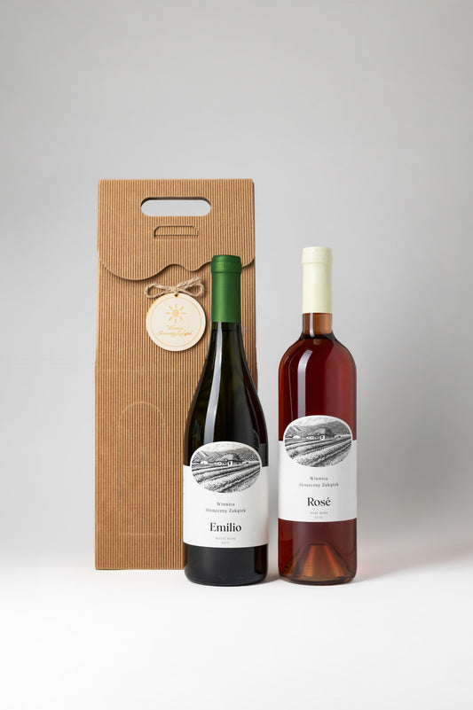 Zestaw białe Emilio + różowe Rosé